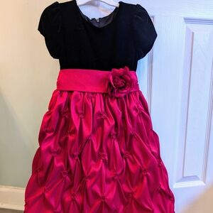 Girls Holiday/Formal Dress, Black and Red, Size 6